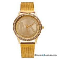 Женские золотые часы Michael Kors стразы