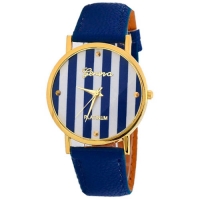 Женские часы Geneva stripes синего цвета