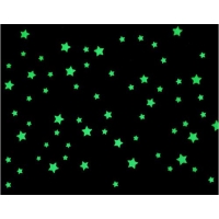 Наклейки фосфорные звезды
