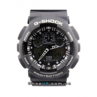 Мужские часы Casio G-Shock GA 100 Full Black edition