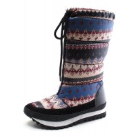 Дутики женские Spur с зимними узорами (blue)