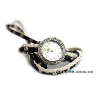 Женские часы Swatch черно-белый браслет